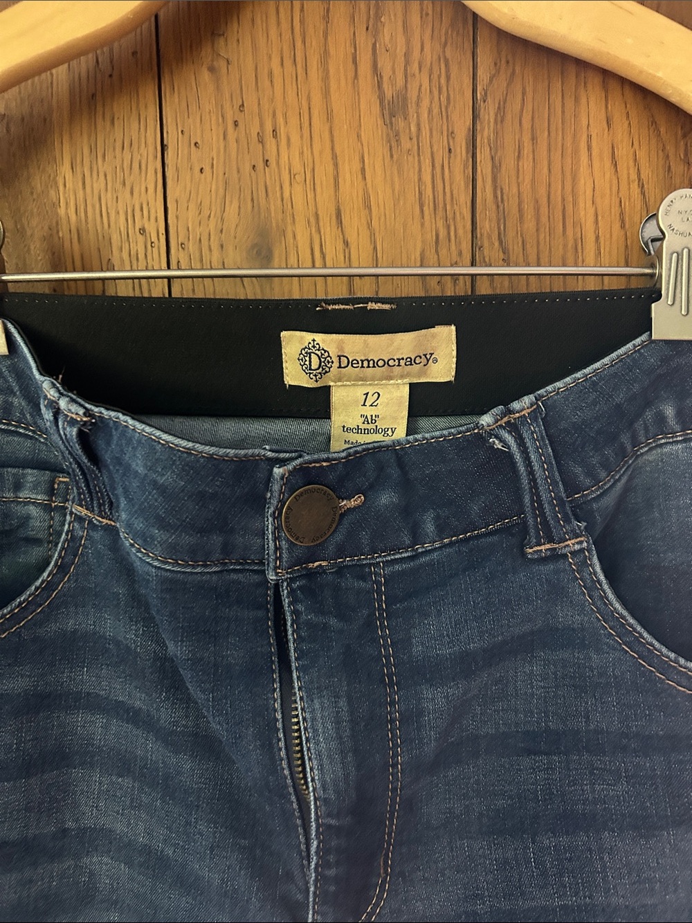 Democracy Women’s Blue Bootcut Straight Jeans